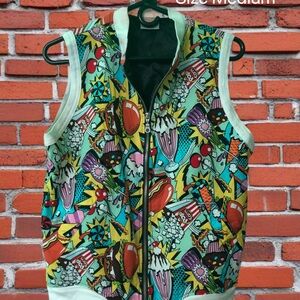 Colorful Pop Culture Graphic Vest